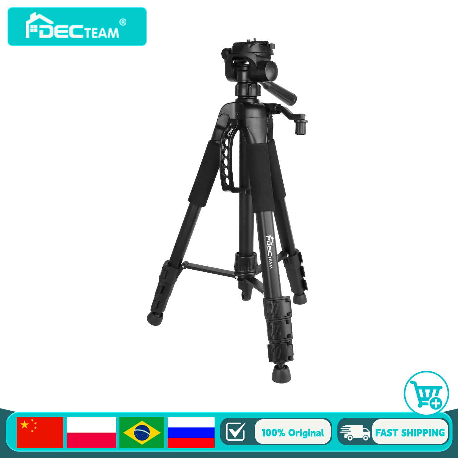 Spirit Level - Decteam Tripod 4 Bagian untuk Level